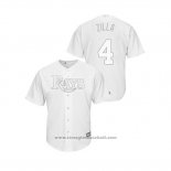 Maglia Baseball Uomo Tampa Bay Rays Blake Snell 2019 Players Weekend Replica Bianco