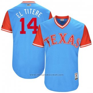 Maglia Baseball Uomo Texas Rangers 2017 Little League World Series Carlos Gomez Blu