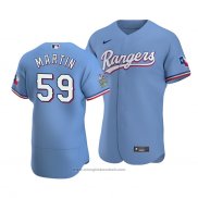 Maglia Baseball Uomo Texas Rangers Brett Martin Autentico Alternato Blu