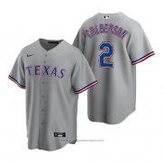 Maglia Baseball Uomo Texas Rangers Charlie Culberson Replica Road Grigio