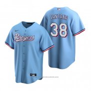 Maglia Baseball Uomo Texas Rangers Danny Santana Alternato Replica Blu