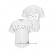 Maglia Baseball Uomo Texas Rangers Hunter Pence 2019 Players Weekend Replica Bianco