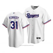 Maglia Baseball Uomo Texas Rangers Ian Kennedy Replica Home Bianco