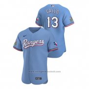 Maglia Baseball Uomo Texas Rangers Joey Gallo Autentico 2020 Alternato Blu