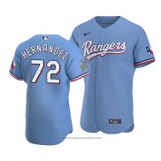 Maglia Baseball Uomo Texas Rangers Jonathan Hernandez Autentico Alternato Blu