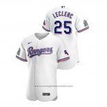 Maglia Baseball Uomo Texas Rangers Jose Leclerc Autentico 2020 Home Bianco