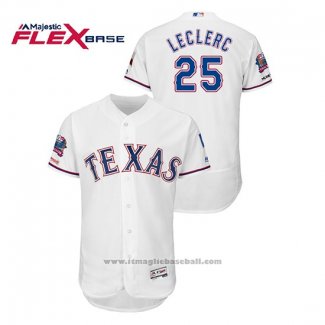 Maglia Baseball Uomo Texas Rangers Jose Leclerc Bianco