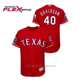 Maglia Baseball Uomo Texas Rangers Matt Davidson Rosso