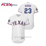 Maglia Baseball Uomo Texas Rangers Mike Minor Flex Base Autentico Collezione Bianco