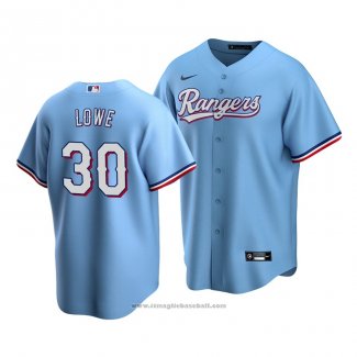 Maglia Baseball Uomo Texas Rangers Nate Lowe Replica Alternato Blu