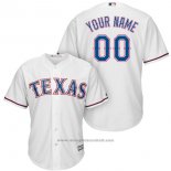 Maglia Baseball Uomo Texas Rangers Personalizzate Bianco