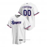 Maglia Baseball Uomo Texas Rangers Personalizzate Replica Home Bianco