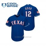 Maglia Baseball Uomo Texas Rangers Rougned Odor Cool Base Allenamento Primaverile 2019 Blu