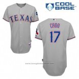 Maglia Baseball Uomo Texas Rangers Shin Soo Choo 17 Grigio Cool Base