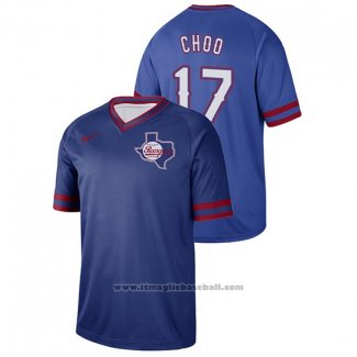 Maglia Baseball Uomo Texas Rangers Shin Soo Choo Cooperstown Collection Legend Blu