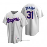Maglia Baseball Uomo Texas Rangers Spencer Howard Cooperstown Collection Home Bianco