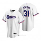 Maglia Baseball Uomo Texas Rangers Spencer Howard Replica Home Bianco