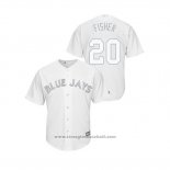 Maglia Baseball Uomo Toronto Blue Jays Derek Fisher 2019 Players Weekend Replica Bianco