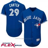 Maglia Baseball Uomo Toronto Blue Jays Joe Carter Autentico Collection Flex Base Blu