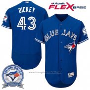 Maglia Baseball Uomo Toronto Blue Jays R A Dickey 43 Flex Base
