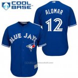 Maglia Baseball Uomo Toronto Blue Jays Roberto Alomar 12 Blu Alternato Cool Base