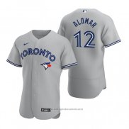 Maglia Baseball Uomo Toronto Blue Jays Roberto Alomar Autentico 2020 Road Grigio