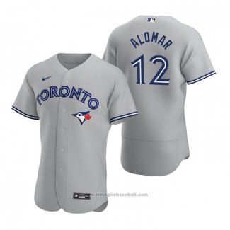 Maglia Baseball Uomo Toronto Blue Jays Roberto Alomar Autentico 2020 Road Grigio