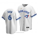 Maglia Baseball Uomo Toronto Blue Jays Travis Shaw Cooperstown Collection Primera Bianco