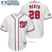 Maglia Baseball Uomo Washington Nationals 2017 Postseason Jayson Werth Bianco Cool Base