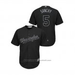 Maglia Baseball Uomo Washington Nationals Adrian Sanchez 2019 Players Weekend Replica Nero