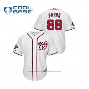 Maglia Baseball Uomo Washington Nationals Gerardo Parra 2019 Cool Base Alternato Bianco