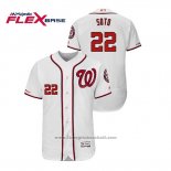 Maglia Baseball Uomo Washington Nationals Juan Soto Flex Base Bianco