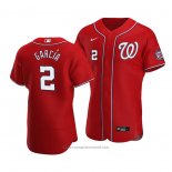 Maglia Baseball Uomo Washington Nationals Luis Garcia Autentico Alternato Rosso