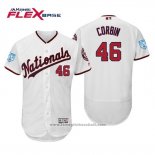 Maglia Baseball Uomo Washington Nationals Patrick Corbin Flex Base Allenamento Primaverile 2019 Bianco