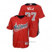 Maglia Baseball Bambino All Star Aaron Nola 2018 Home Run Derby National League Rosso