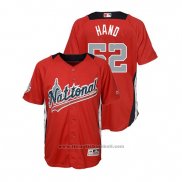 Maglia Baseball Bambino All Star Brad Hand 2018 Home Run Derby National League Rosso