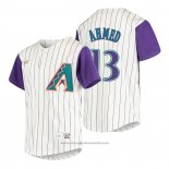 Maglia Baseball Bambino Arizona Diamondbacks Nick Ahmed Cooperstown Collection Alternato Crema