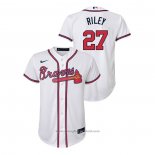 Maglia Baseball Bambino Atlanta Braves Austin Riley Replica Primera Bianco