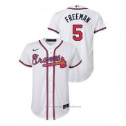 Maglia Baseball Bambino Atlanta Braves Freddie Freeman Replica Primera Bianco