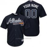 Maglia Baseball Bambino Atlanta Braves Personalizzate Nero