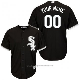 Maglia Baseball Bambino Chicago White Sox Personalizzate Nero