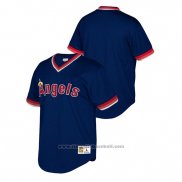 Maglia Baseball Bambino Los Angeles Angels Cooperstown Collection Mesh Wordmark V-Neck Blu