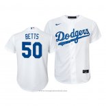Maglia Baseball Bambino Los Angeles Dodgers Mookie Betts Replica Primera 2020 Bianco