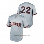 Maglia Baseball Bambino San Francisco Giants Will Clark Cooperstown Collection Mesh Batting Practice Grigio