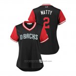 Maglia Baseball Donna Arizona Diamondbacks Jeff Mathis 2018 LLWS Players Weekend Matty Nero