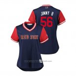 Maglia Baseball Donna Boston Red Sox Joe Kelly 2018 LLWS Players Weekend Jimmy B Blu