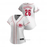 Maglia Baseball Donna Cincinnati Reds Raisel Iglesias 2020 Replica Home Bianco