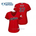Maglia Baseball Donna Cleveland Indians Cody Allen 2019 All Star Patch Cool Base Rosso