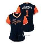 Maglia Baseball Donna Detroit Tigers Jose Iglesias 2018 LLWS Players Weekend Candelita Blu