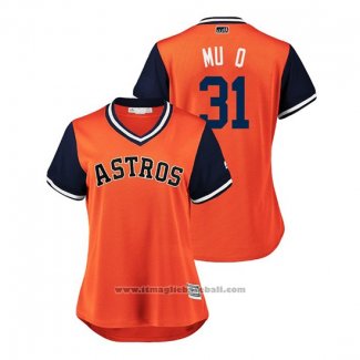 Maglia Baseball Donna Houston Astros Collin Mchugh 2018 LLWS Players Weekend Mu Q Orange